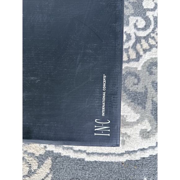 INC International Concepts Women's Tabithaa Leather Over The Knee Black 6 M NIB - Picture 6 of 9